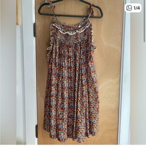ISO Doen Floral Dress - Red and Blue